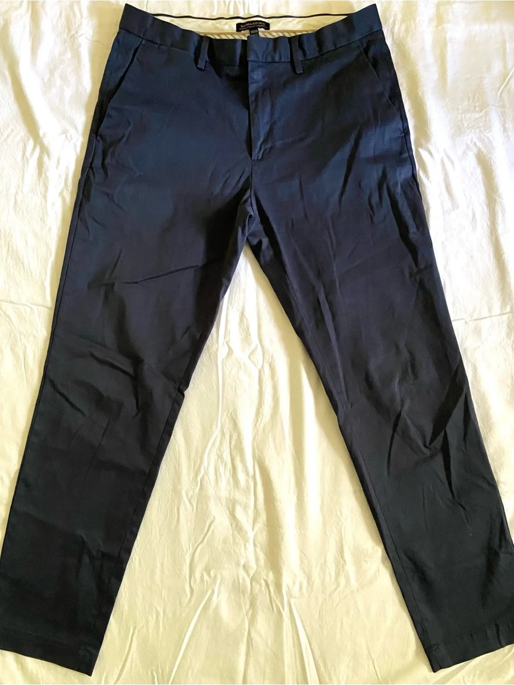 Banana Republic Men's Navy Chinos - Slim Straight